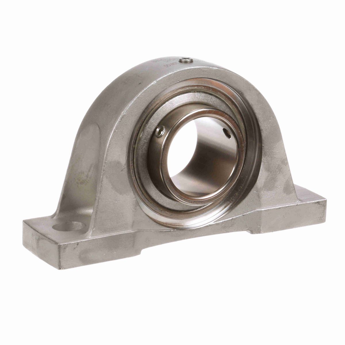Sealmaster Mounted Stainless Steel Two Bolt Pillow Block Ball Bearing - 52100 Bearing Steel, Phosphorus Nickel Coated - Setscrew Lock - Corrosion Resistant - Reduced Maintenance - Lubed for Life - CRPS-PN35 RMW