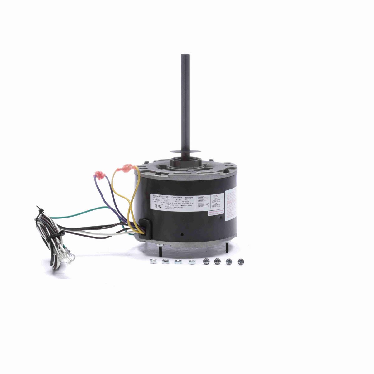 Century PRO-E SERIES® Condenser Fan Motor, 1/6 HP, 1 Ph, 60 Hz, 208-230 V, 1075 RPM, 1 Speed, 48 Frame, ENCLOSED - EM3727F