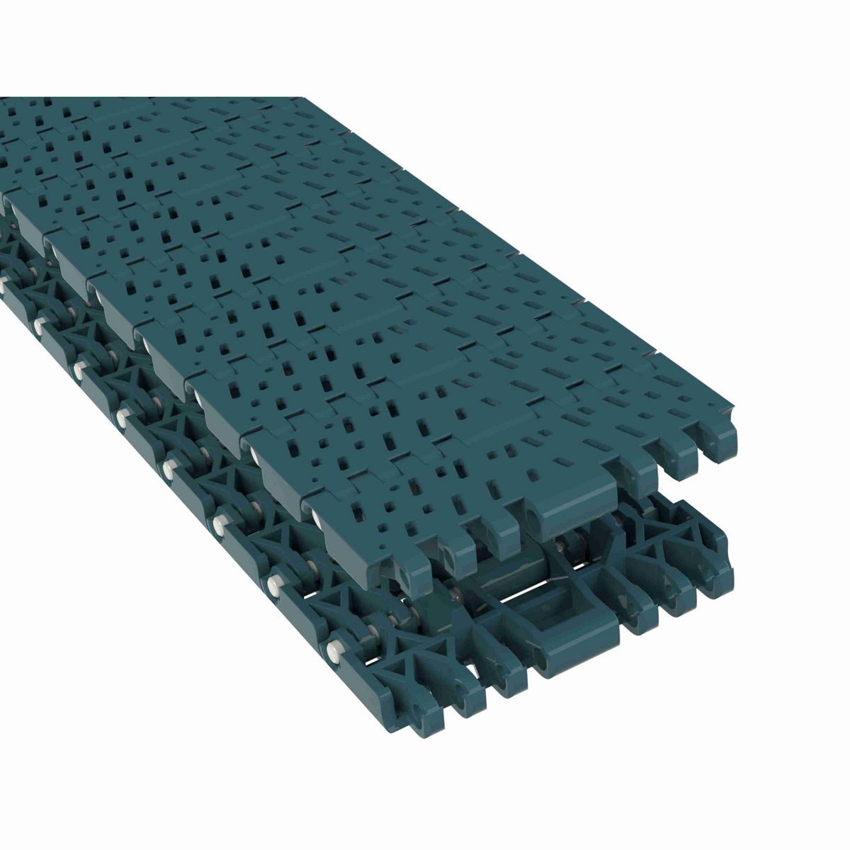 Rexnord 1001FG Straight Running Flush Grid, Material: Green Low Friction Acetal, Width: 84mm, Pitch: 1in - 876.38.72