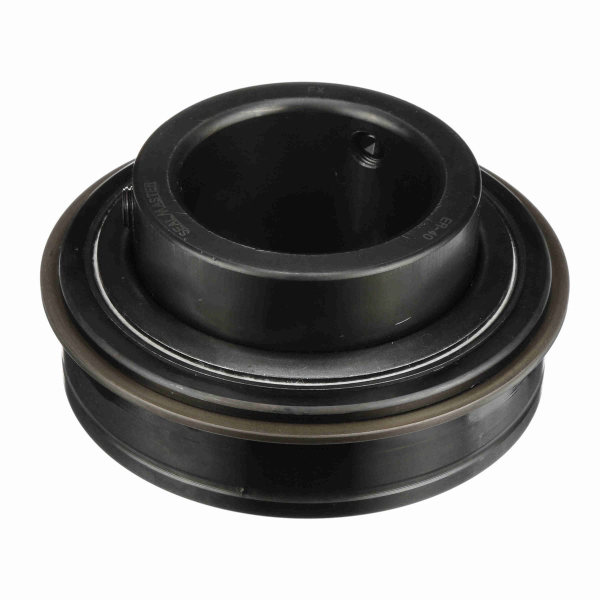 Sealmaster Mounted Insert Only Ball Bearing - 52100 Bearing Steel, Black Oxided - Setscrew Lock - ER-40
