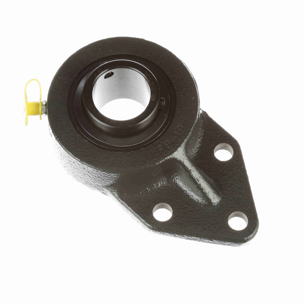 Sealmaster Mounted Cast Iron Three Bolt Flange Bracket Ball Bearing - 52100 Bearing Steel, Black Oxided - Setscrew Lock - FB-19