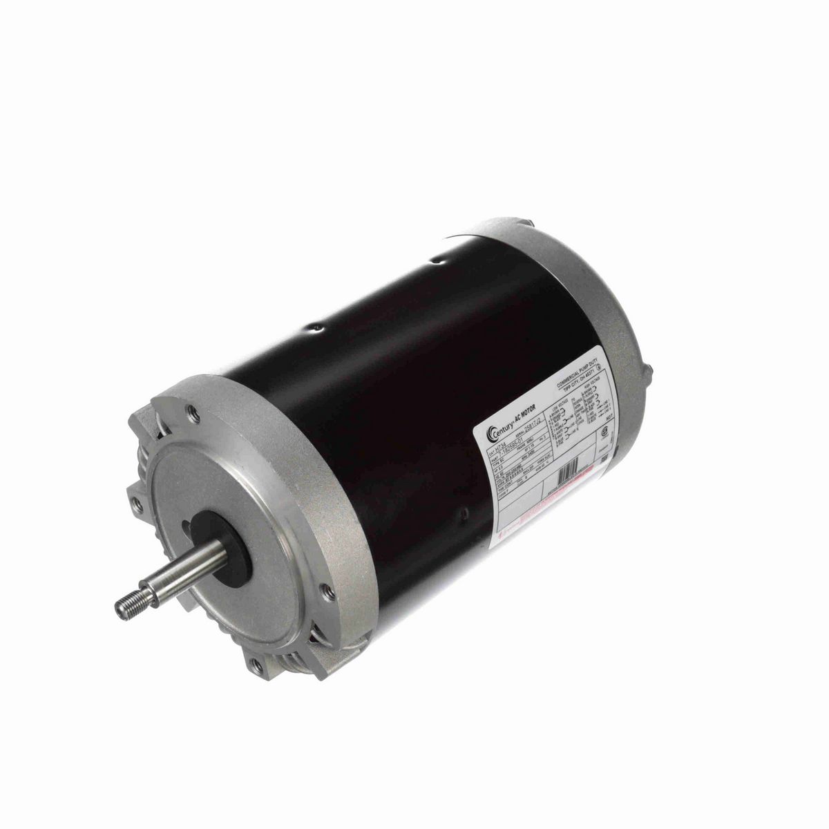 Century General Purpose Pump Motor, 3.45 HP, 3 Ph, 60 Hz, 200-230/460 V, 3600 RPM, N56J Frame, DP - H734