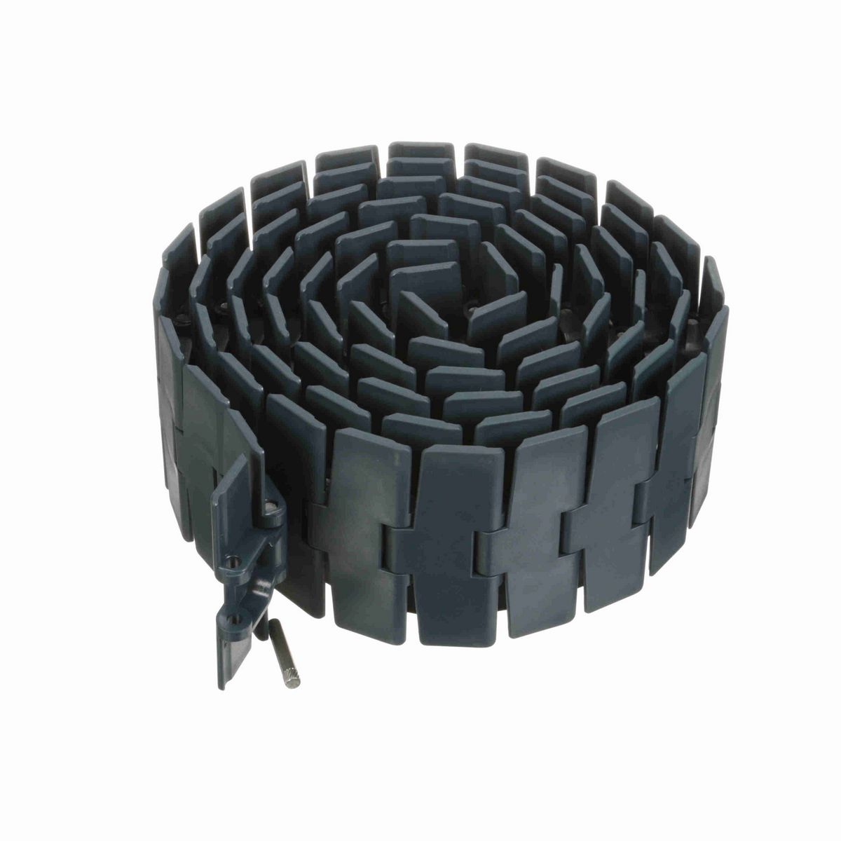 System Plast 879M Side-flexing Solid Top, Material: NG evo (Gray Blue), Width: 4.5in, Pitch: 1.5in - NGE879M-K450