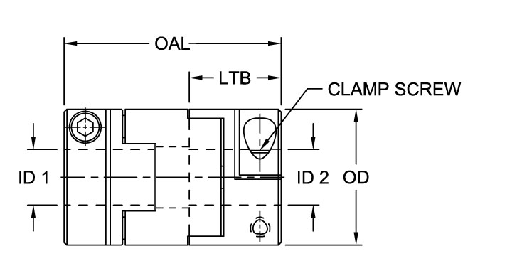 MOL Series - Oldham Clamp Style Coupling Hubs - Metric Bores Timken 68514458108