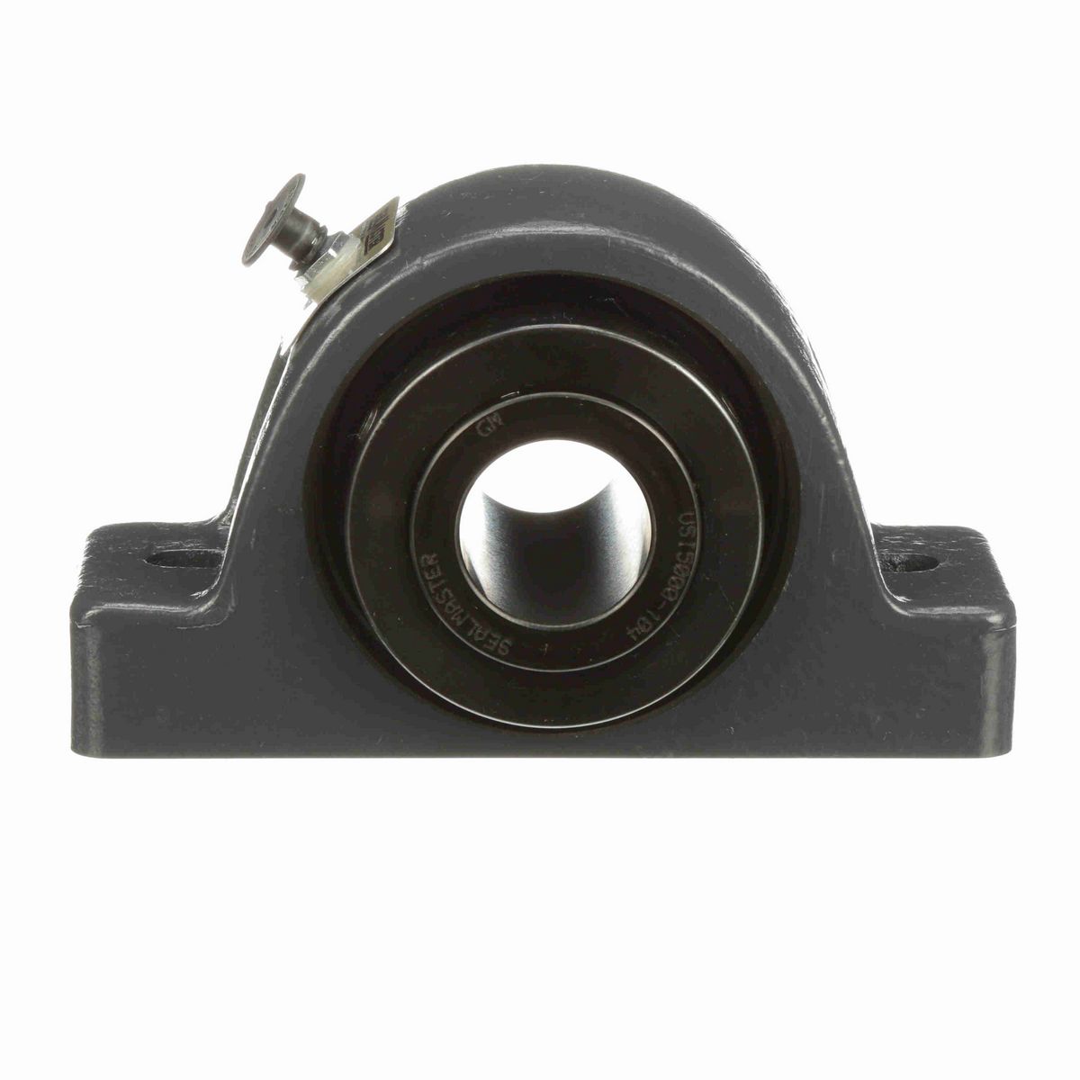 Sealmaster Mounted Cast Iron Two Bolt Pillow Block Spherical Roller - 52100 Bearing Steel, Black Oxided - Collar Mount Lock - USRB5000-104