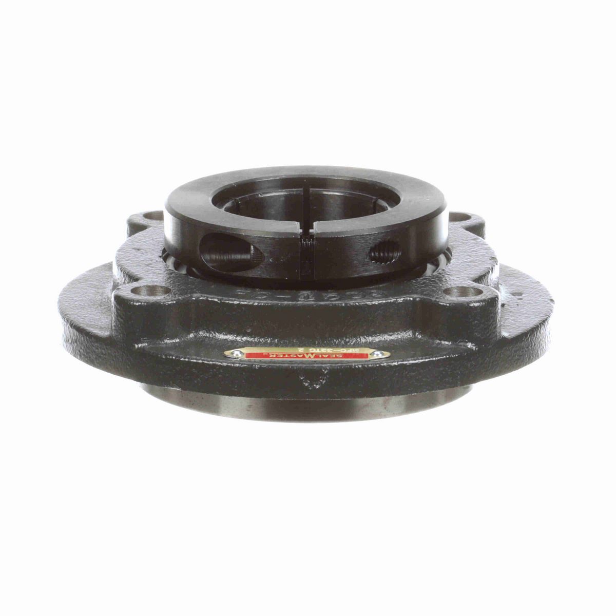 Sealmaster Mounted Cast Iron Flange Cartridge Ball Bearing - 52100 Bearing Steel, Black Oxided - Concentric Lock - MFC-32TC