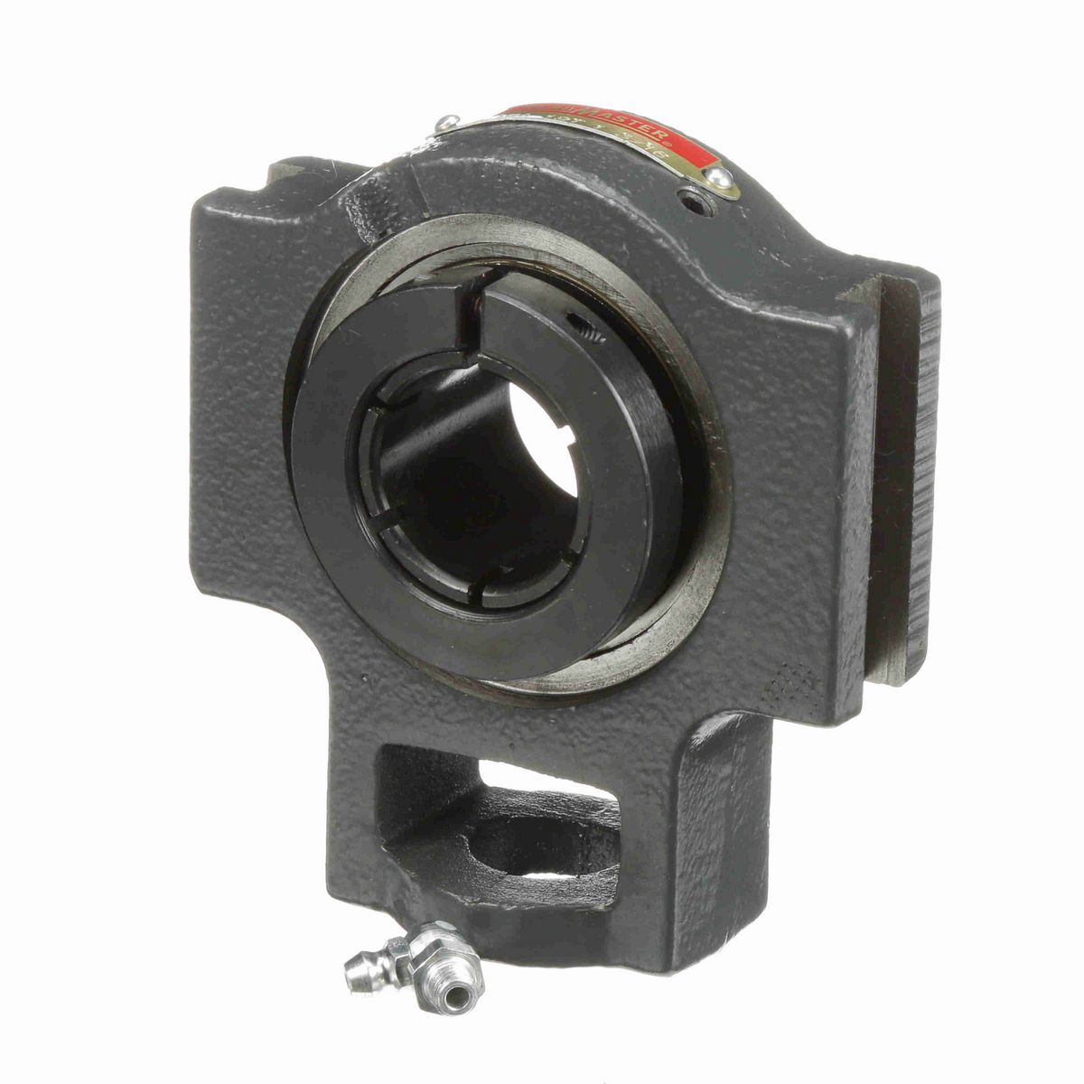 Sealmaster Mounted Cast Iron Wide Slot Take Up Housing & Frame Assembly Ball Bearing - 52100 Bearing Steel, Black Oxided - Concentric Lock - STMH-19T