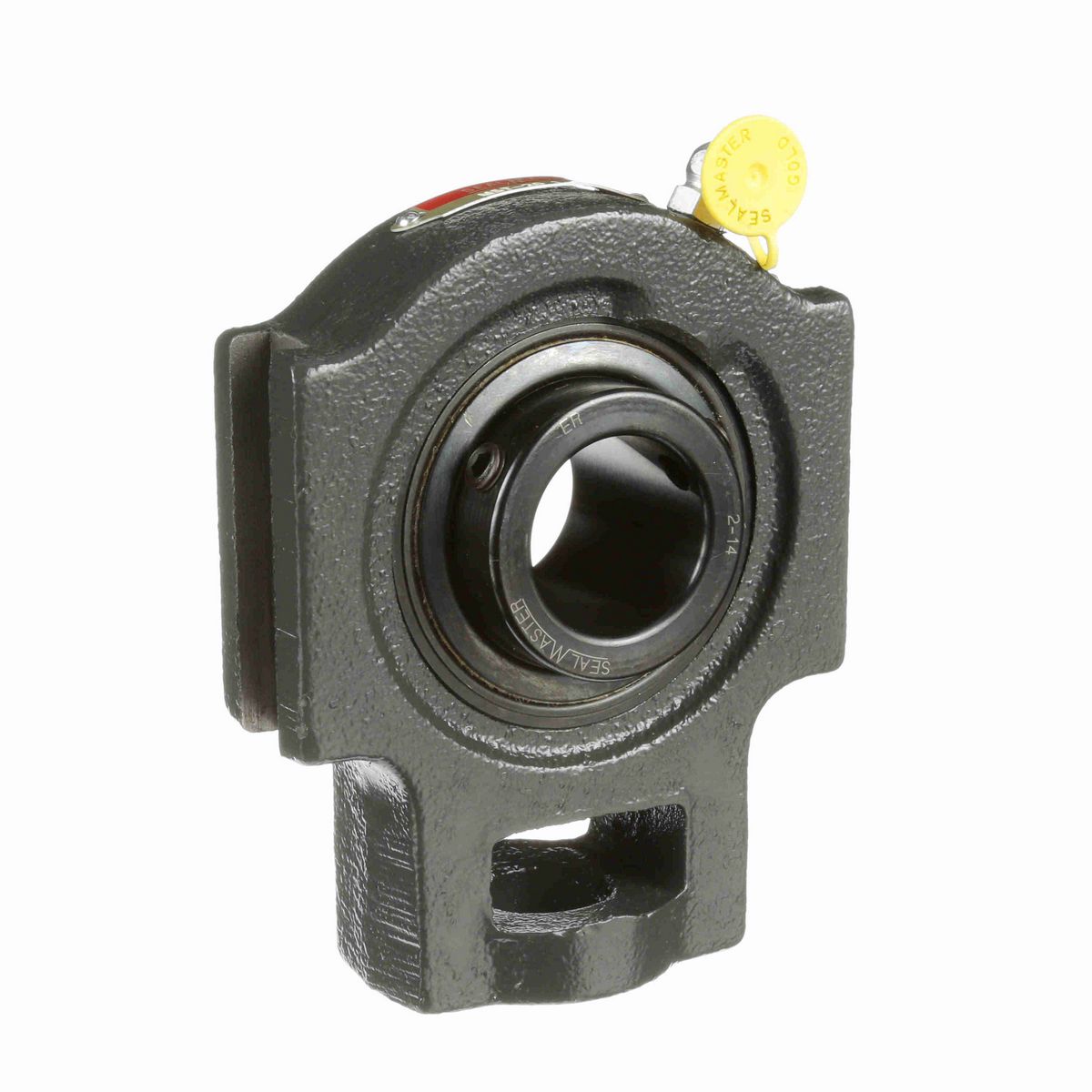 Sealmaster Mounted Cast Iron Wide Slot Take Up Ball Bearing - 52100 Bearing Steel, Black Oxided - Setscrew Lock - MST-20
