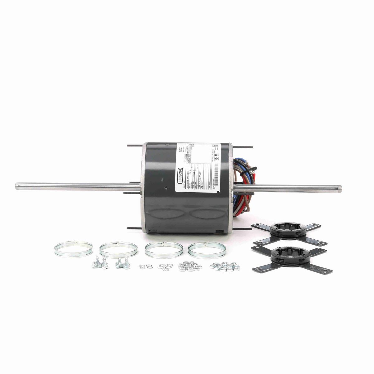 LEESON Fan and Blower Motor, 0.75 HP, 1 Ph, 60 Hz, 208-230 V, 1200 RPM, 48Z Frame, OPAO - X063