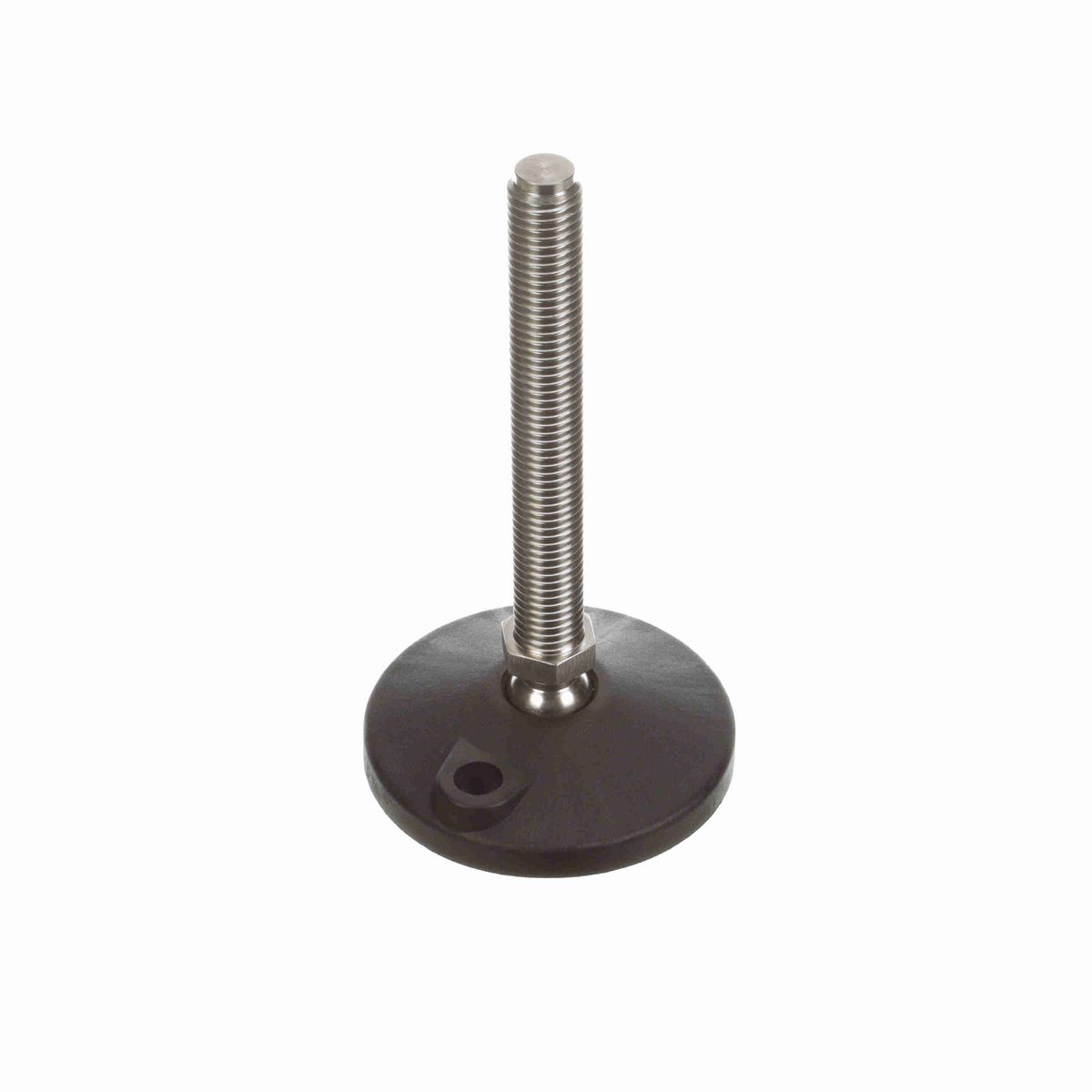 System Plast Articulating Plastic Leveler; Series: VG-511, Base Diameter: 4, Spindle Length: 6.09-in, Thread: 3/4-10 - VG-511H-03-S34-L7