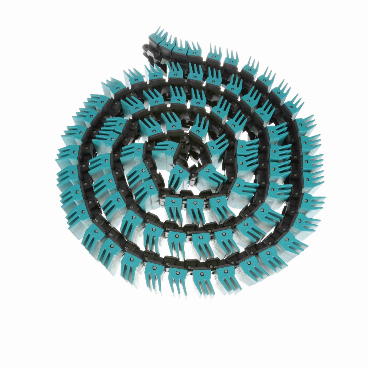 System Plast 878TAB SideGrip™ Side-flexing, Material: Gray Low Friction, Width: 3.25in, Pitch: 1.5in - LFG878TAB-K325GS1