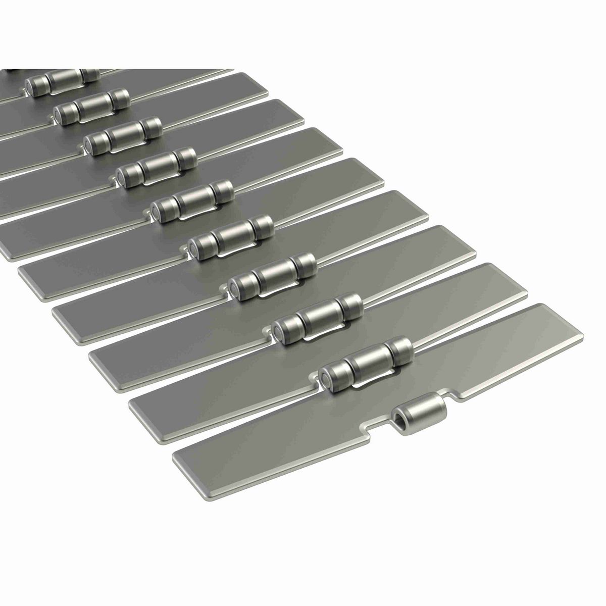 Rexnord 8811M Side-flexing Solid Top, Material: 0, Width: 7.5in, Pitch: 1.5in - 767.53.72