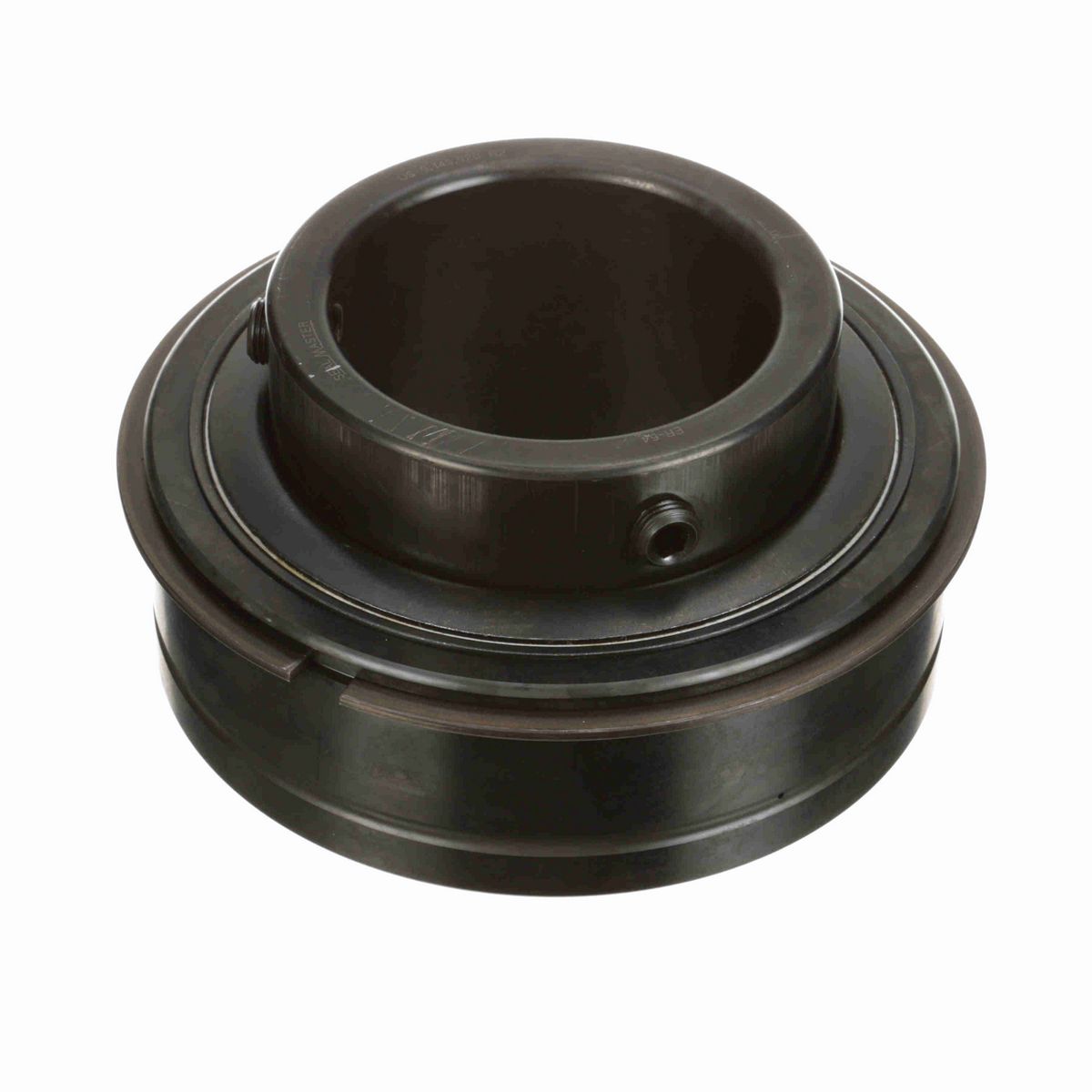 Sealmaster Mounted Insert Only Ball Bearing - 52100 Bearing Steel, Black Oxided - Setscrew Lock - ER-64