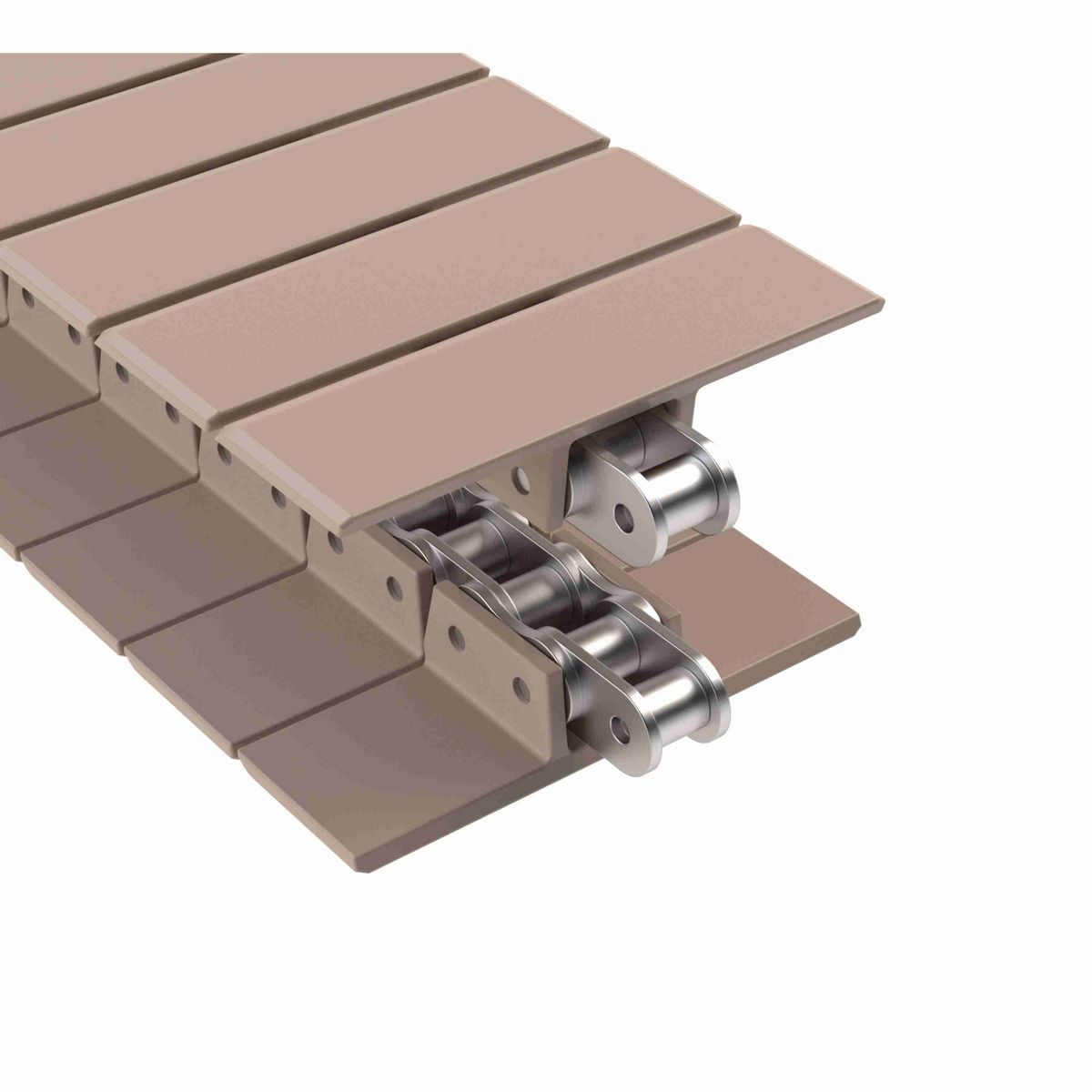 Rexnord 963 Straight Running Solid Top, Material: Tan Low Friction, Width: 4.5in, Pitch: 1.5in - LF963SSK450