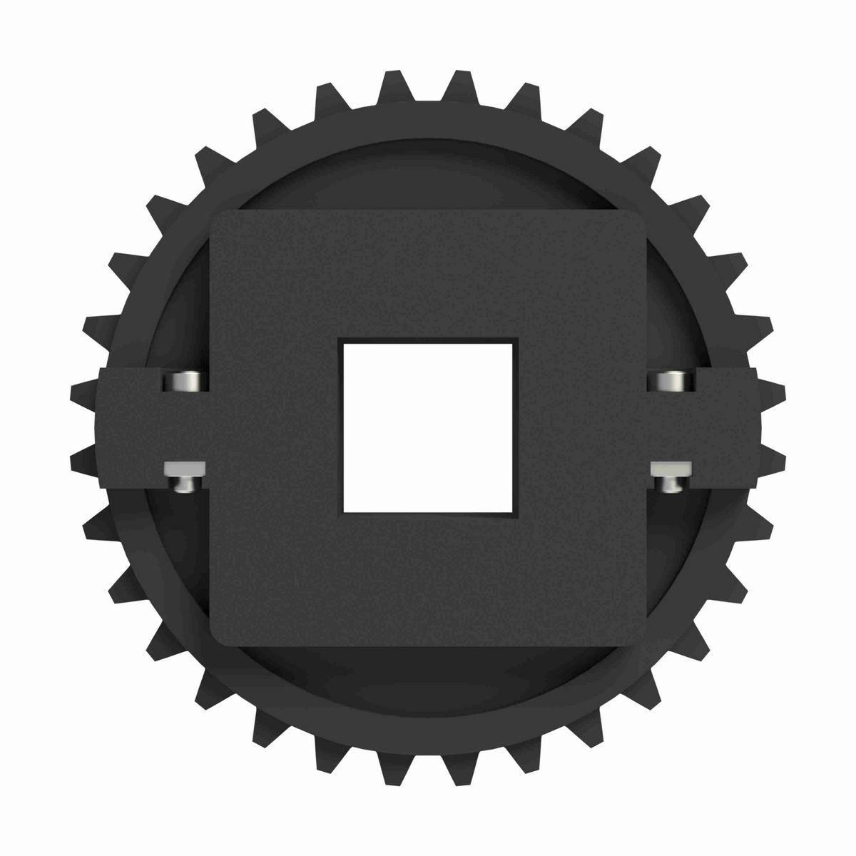 Rexnord 1500 Series Split Molded Nylon Sprocket with 32 Teeth and a 1-1/2in Square Bore - 614-148-2