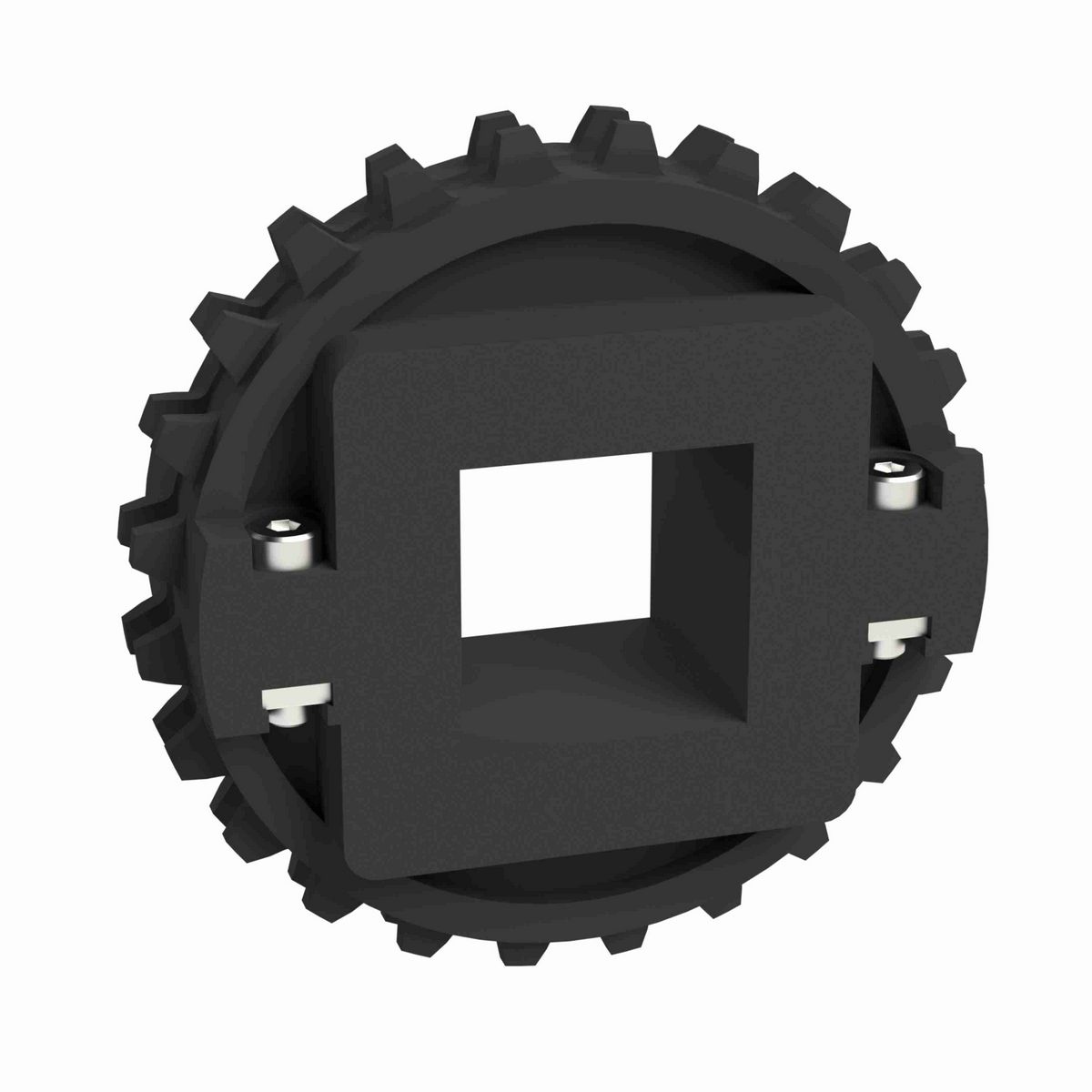 Rexnord 1500 Series Split Molded Nylon Sprocket with 24 Teeth and a 1-1/2in Square Bore - 614-142-3