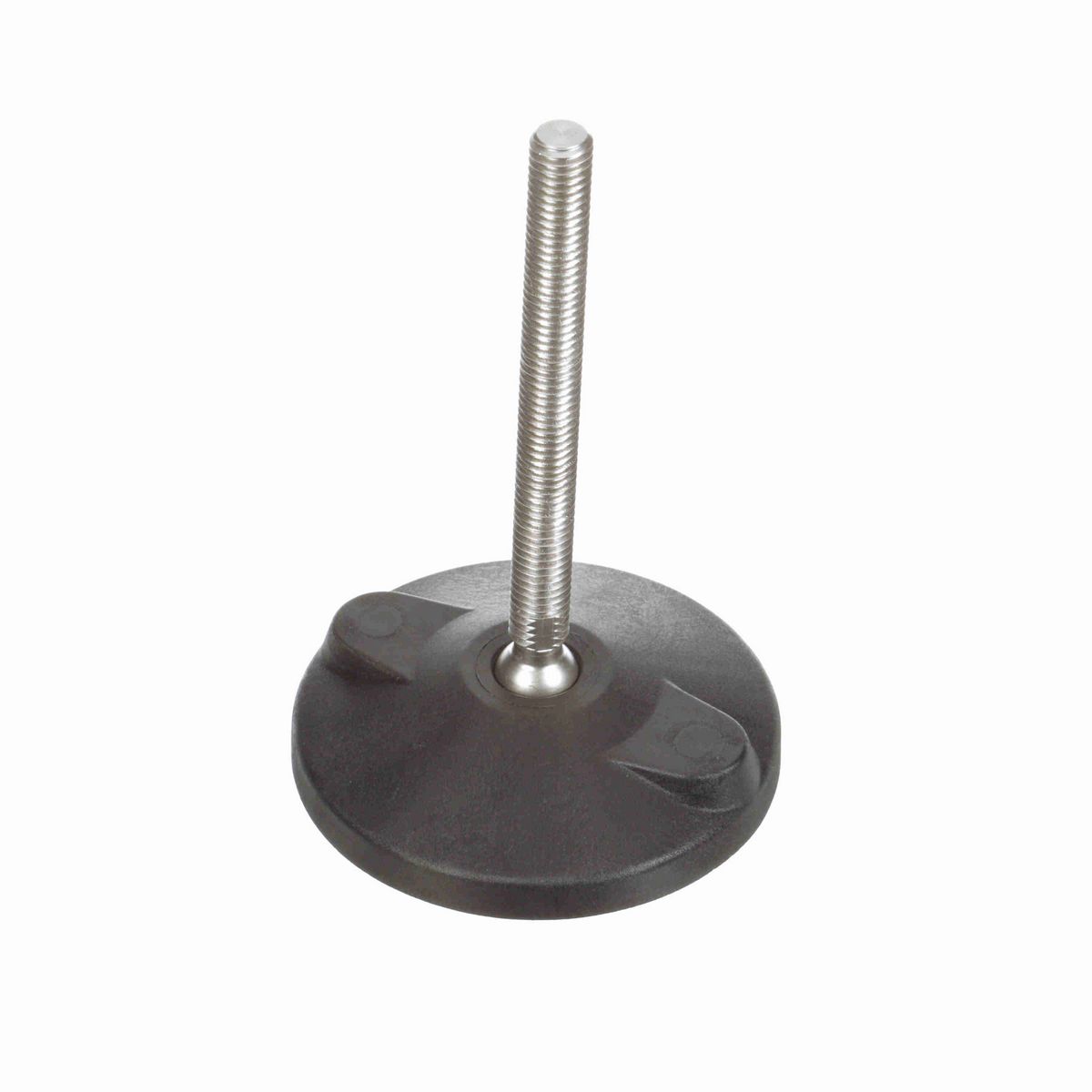 System Plast Articulating Plastic Leveler; Series: VG-511, Base Diameter: 4, Spindle Length: 4.6-in, Thread: 1/2-13 - VG-511-04-S12-L5