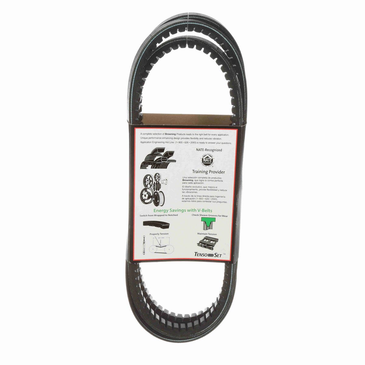 Browning EPDM Notched Belt 98% Efficient - BX93