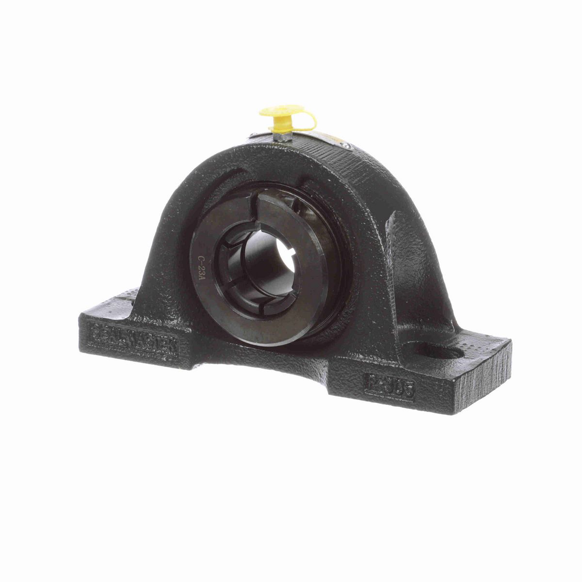Sealmaster Mounted Cast Iron Two Bolt Pillow Block Ball Bearing - 52100 Bearing Steel, Black Oxided - Concentric Lock - Air Handling Housing Fit, Noise Tested - MP-19T CXU
