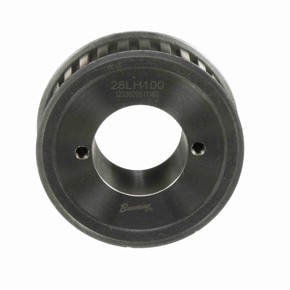 Browning Steel Bushed Bore Gearbelt Pulley - 28LH100
