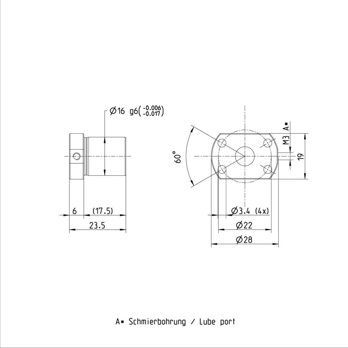 Одинарная гайка с фланцем Bosch Rexroth FEM-E-B 8X5RX1,588-3 [R153226006]