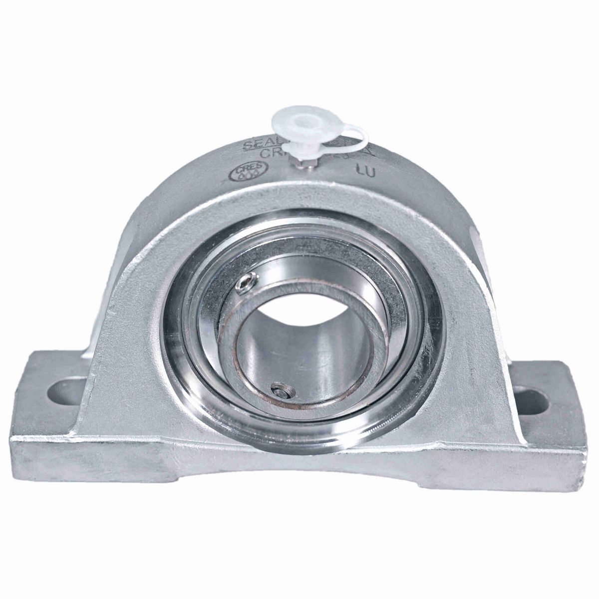 Sealmaster Mounted Stainless Steel Two Bolt Pillow Block Ball Bearing - 440C Stainless Steel - SS Setscrew Lock - Corrosion Resistant - CRPS-SS19