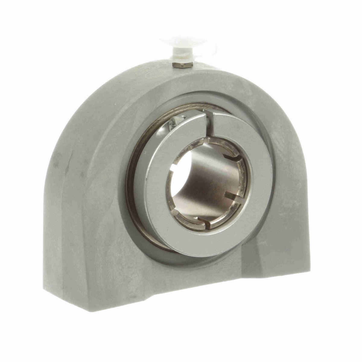 Sealmaster Mounted Composite Tapped Base Pillow Block Ball Bearing - 52100 Bearing Steel, Phosphorus Nickel Coated - Concentric Lock - Corrosion Resistant - CRTBC-PN206T