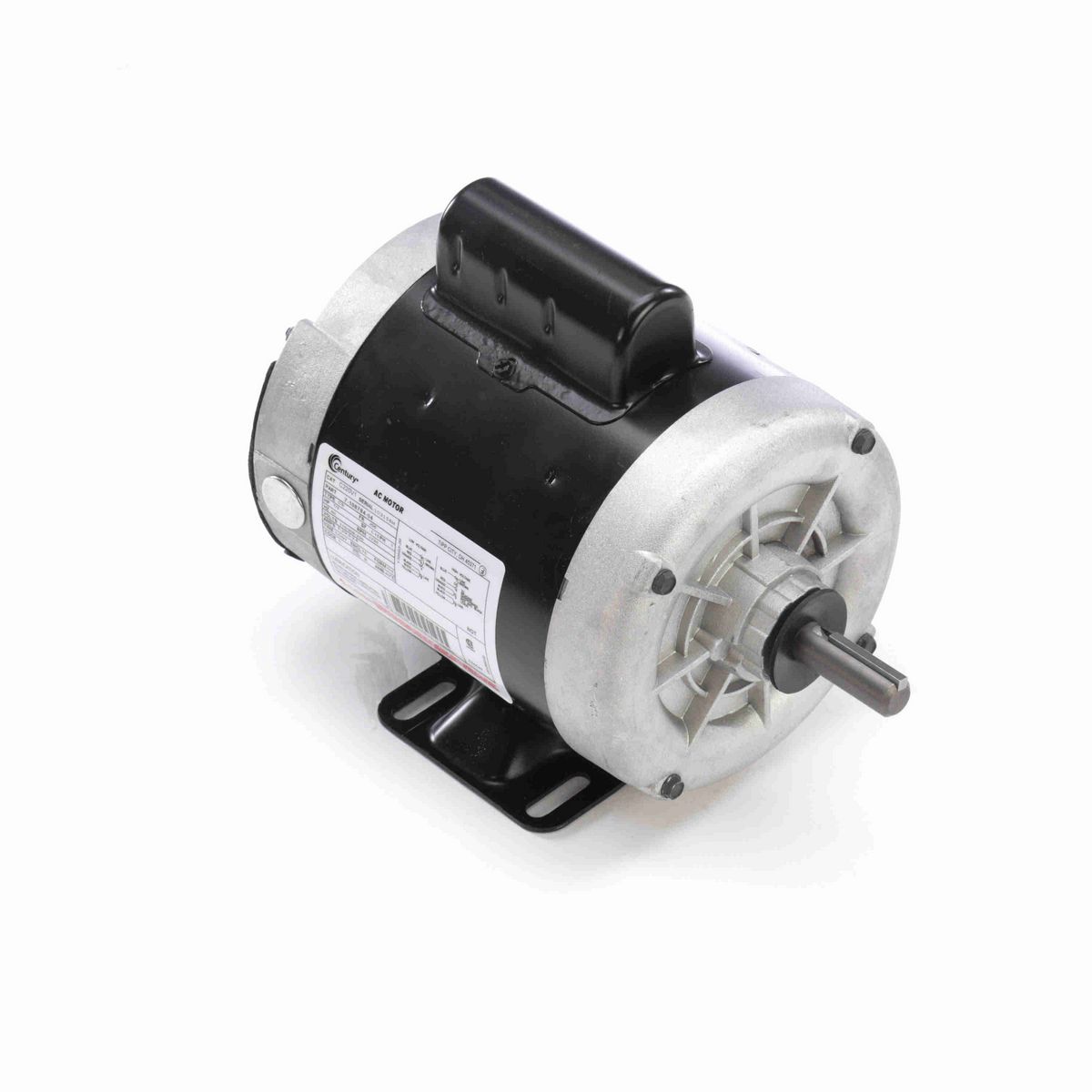 Century General Purpose Motor, 1/3 HP, 1 Ph, 60 Hz, 115/208-230 V, 1800 RPM, J56 Frame, TENV - C220V1