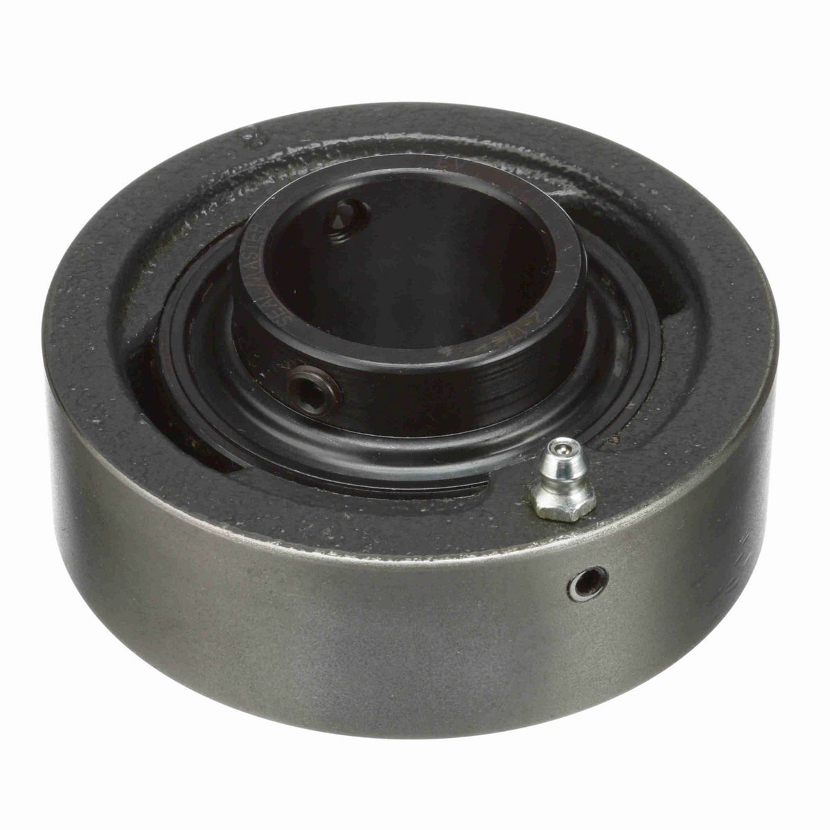 Sealmaster Mounted Cast Iron Cylindrical Cartridge Ball Bearing - 52100 Bearing Steel, Black Oxided - Concentric Lock - SC-23TC