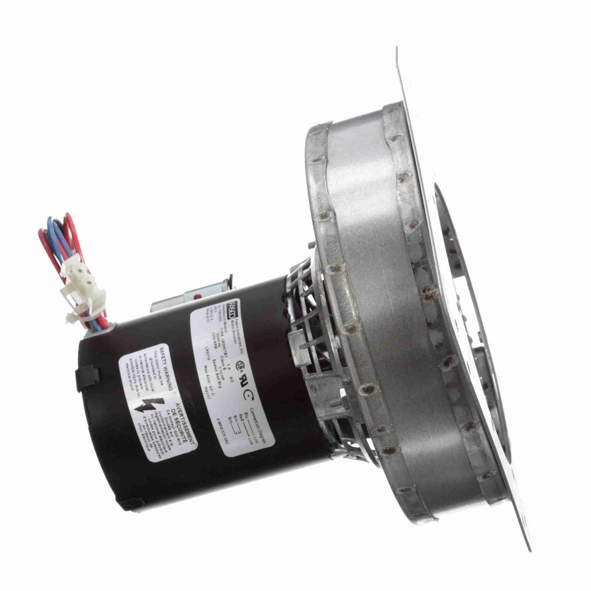 FASCO Rectangular Outlet Permanent Split Capacitor OEM Replacement Draft Inducer Blower, 460 Volts, Flange: No - A331
