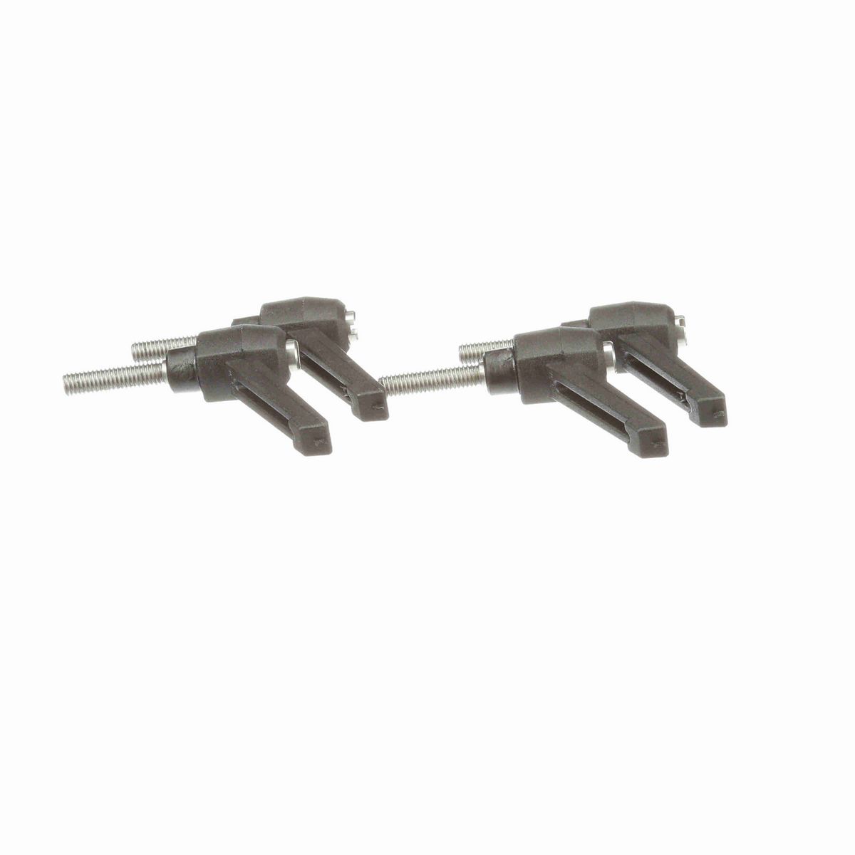 System Plast Ratchet Handle (Male); Thread: M6 x 1, Handle Length: 1.63-in Stud Length: 0.98-in, Color: Black - RH-10-BK-MSM6-25