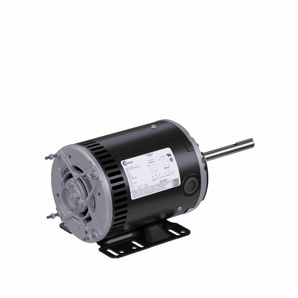 Century JuggerNaut® Condenser Fan Motor, 1/2 HP, 3 Ph, 60 Hz, 230/460 V, 1200 RPM, 56HZ Frame, OPAO - H1055AV1