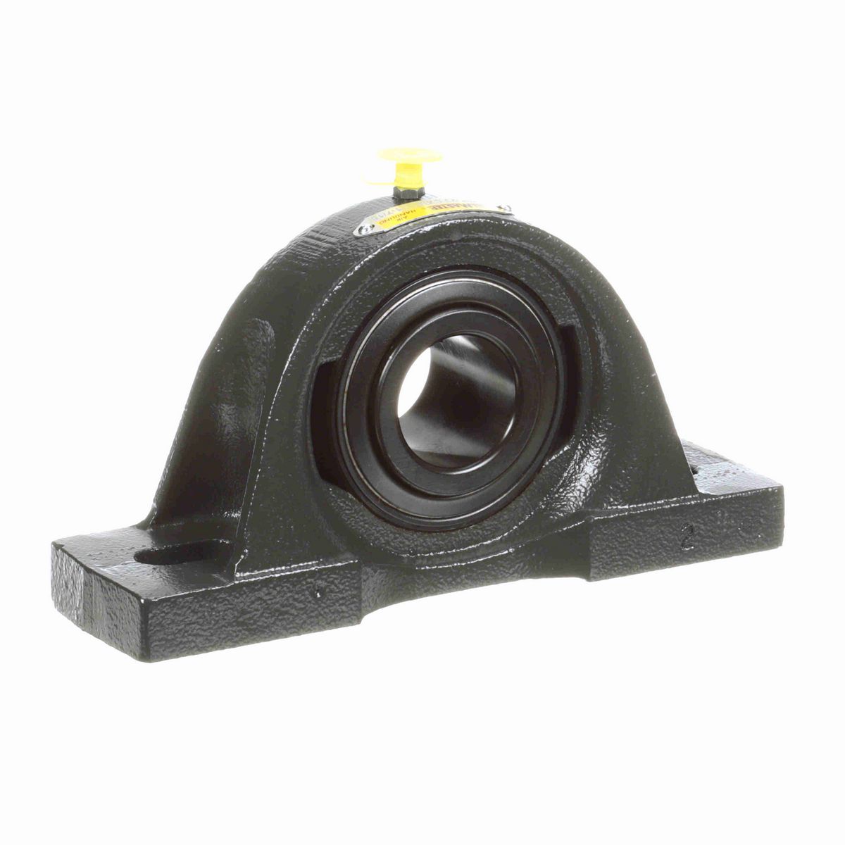 Sealmaster Mounted Cast Iron Two Bolt Pillow Block Ball Bearing - 52100 Bearing Steel, Black Oxided - Setscrew Lock - Air Handling Housing Fit, Noise Tested - MP-23 CXU