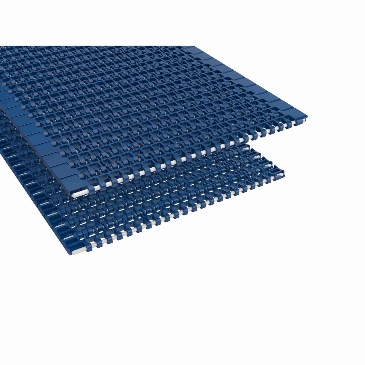 Rexnord 1096 Straight Running Flush Grid, Material: Blue High Temperature, Width: 48in, Pitch: 1in - 10675534