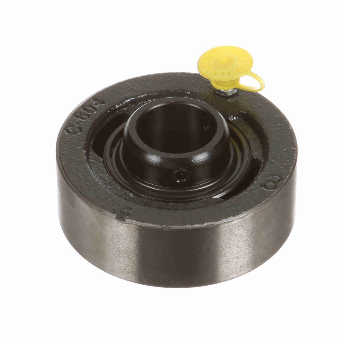 Sealmaster Mounted Cast Iron Cylindrical Cartridge Ball Bearing - 52100 Bearing Steel, Black Oxided - Setscrew Lock - SC-16C