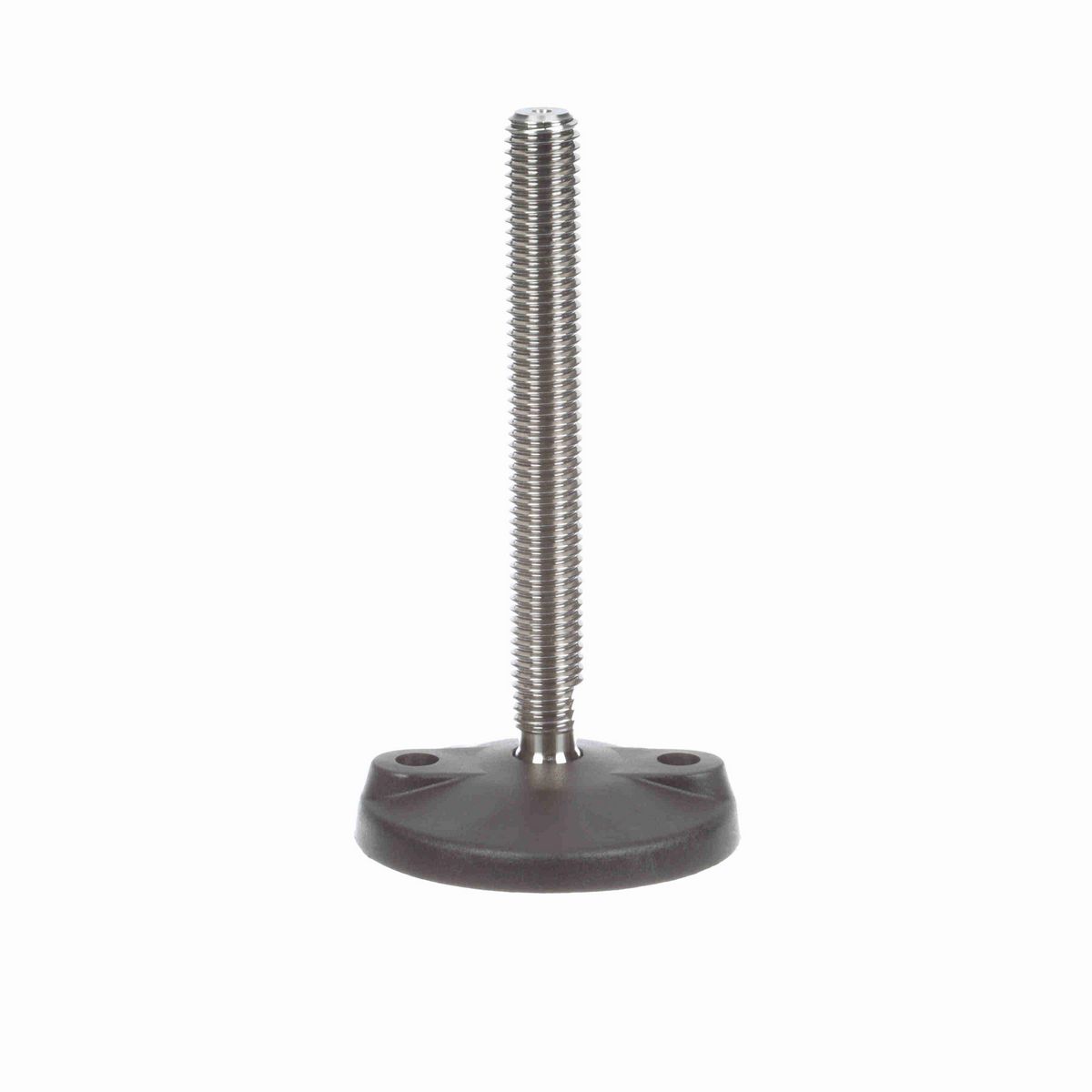 System Plast Articulating Plastic Leveler; Series: VG-505, Base Diameter: 3.15, Spindle Length: 4.66-in, Thread: 5/8-11 - VG-505-02-S58-L5