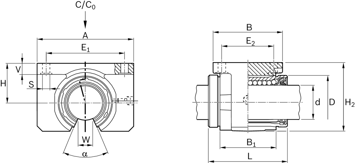 Линейный комплект Bosch Rexroth LSGO-M-30-DD [R106723000]