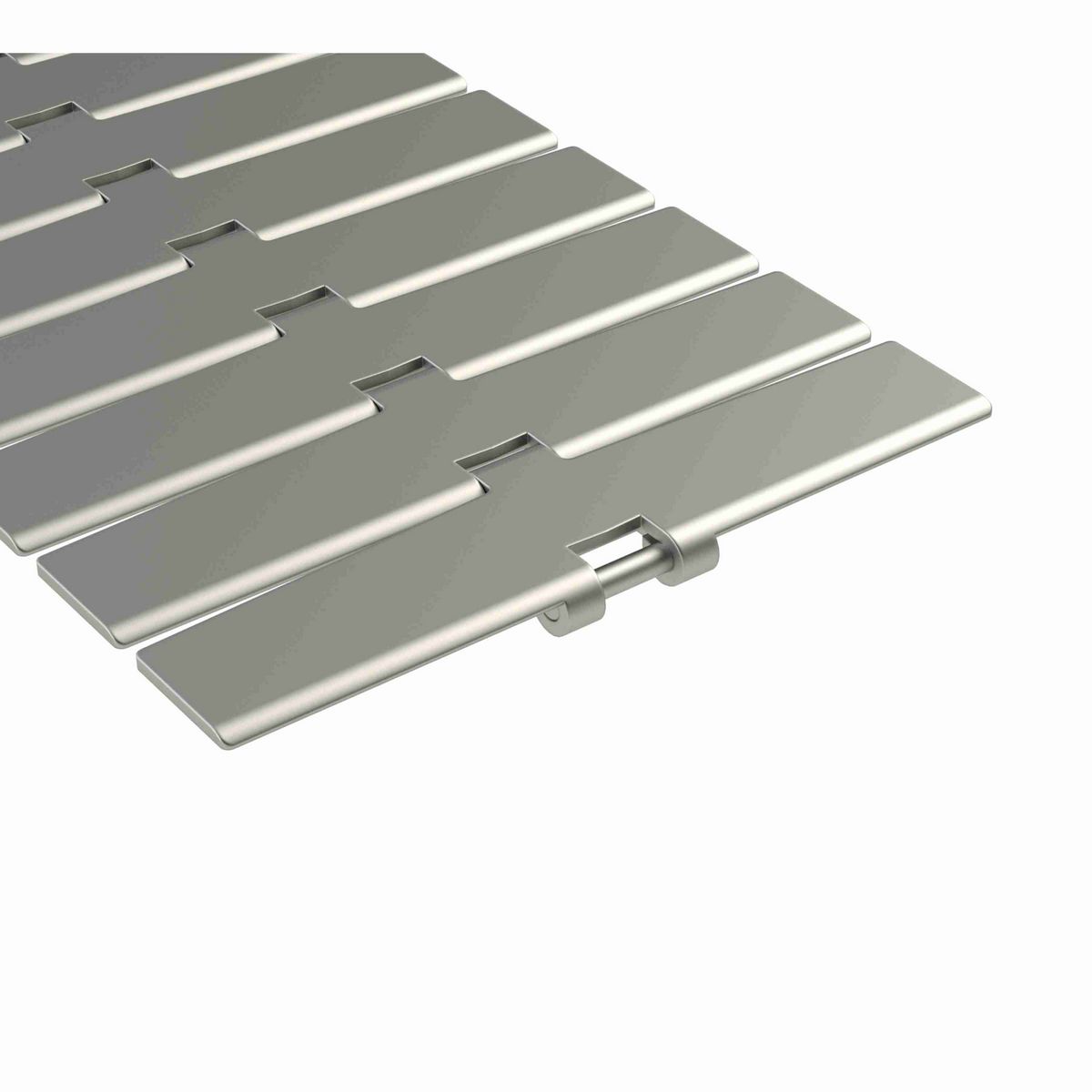 Rexnord 881B Side-flexing Solid Top, Material: Carbon Steel, Width: 7.5in, Pitch: 1.5in - 765.92.72