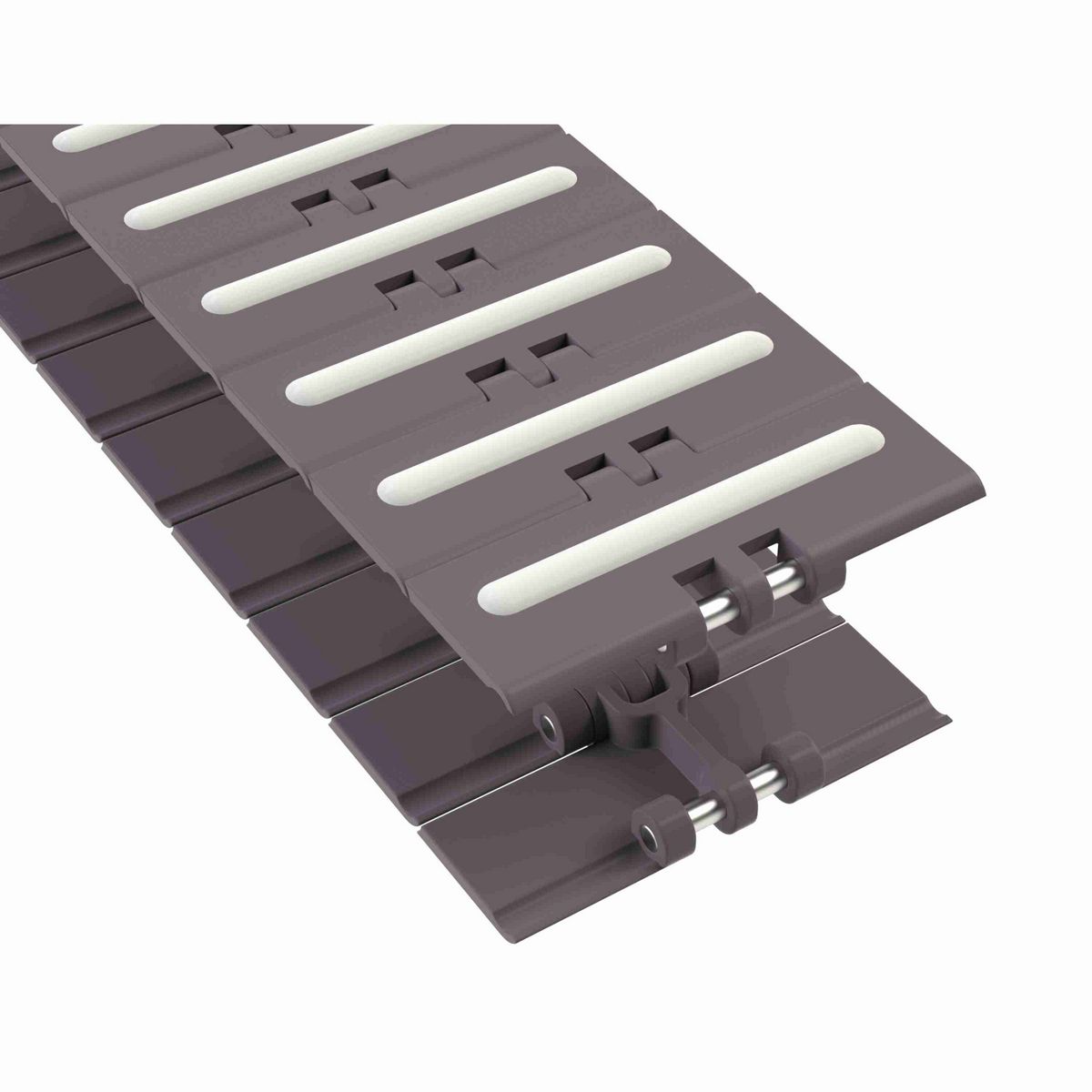 Rexnord 820 RubberTop Straight Running RubberTop®, Material: Brown High Performance, Width: 4.5in, Pitch: 1.5in - 81416212