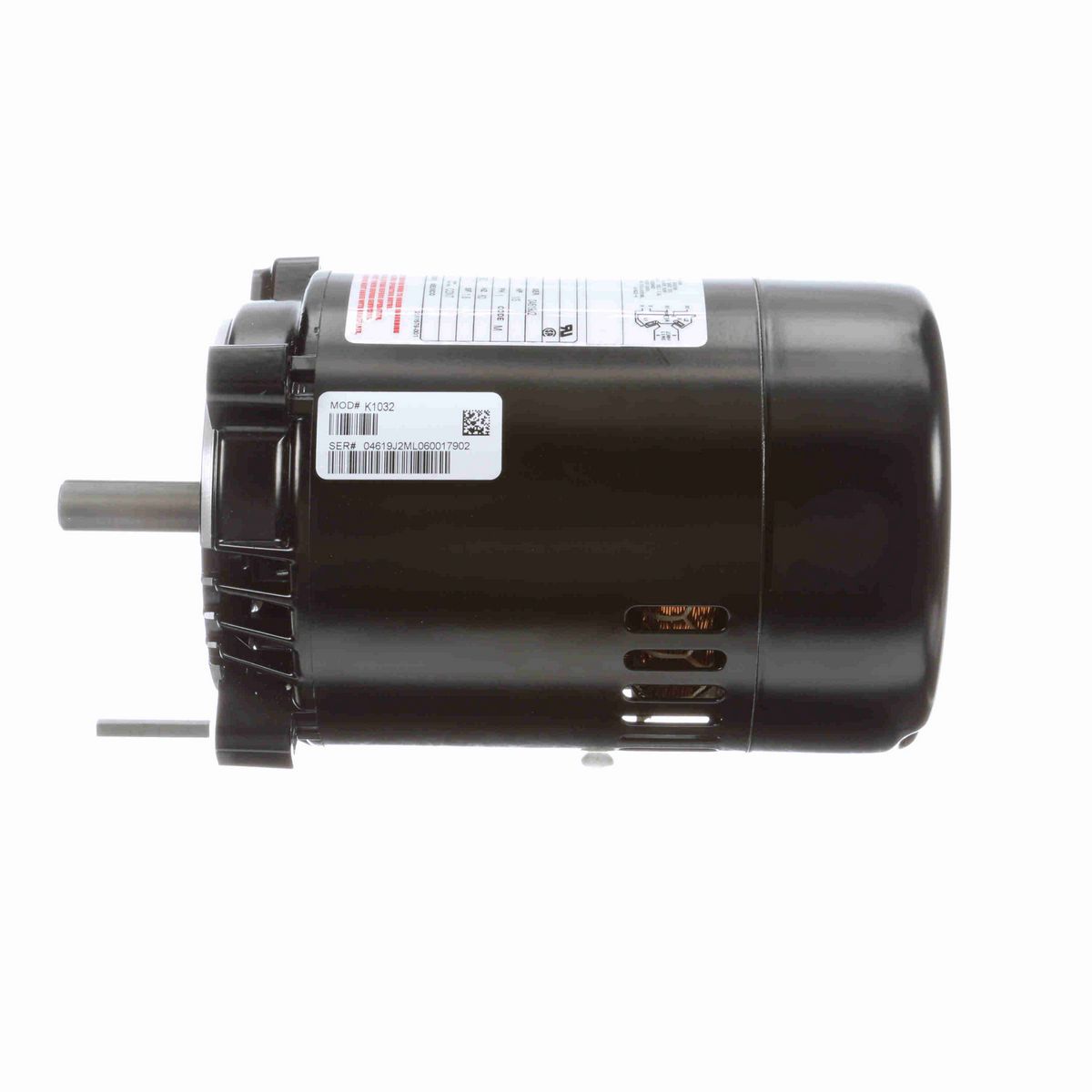 Century Jet Pump Motor, 1/3 HP, 1 Ph, 60 Hz, 230/115 V, 3600 RPM, 56C Frame, ODP - K1032