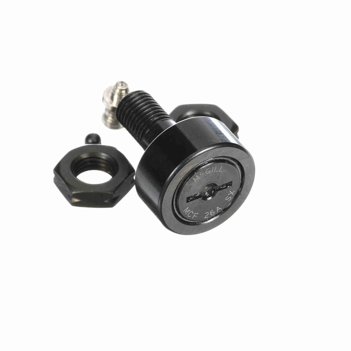 Опорный ролик с цапфой McGill CAMROL MCF 26A SX, цилиндрический, с уплотнением, со шлицем под отвёртку, метрический