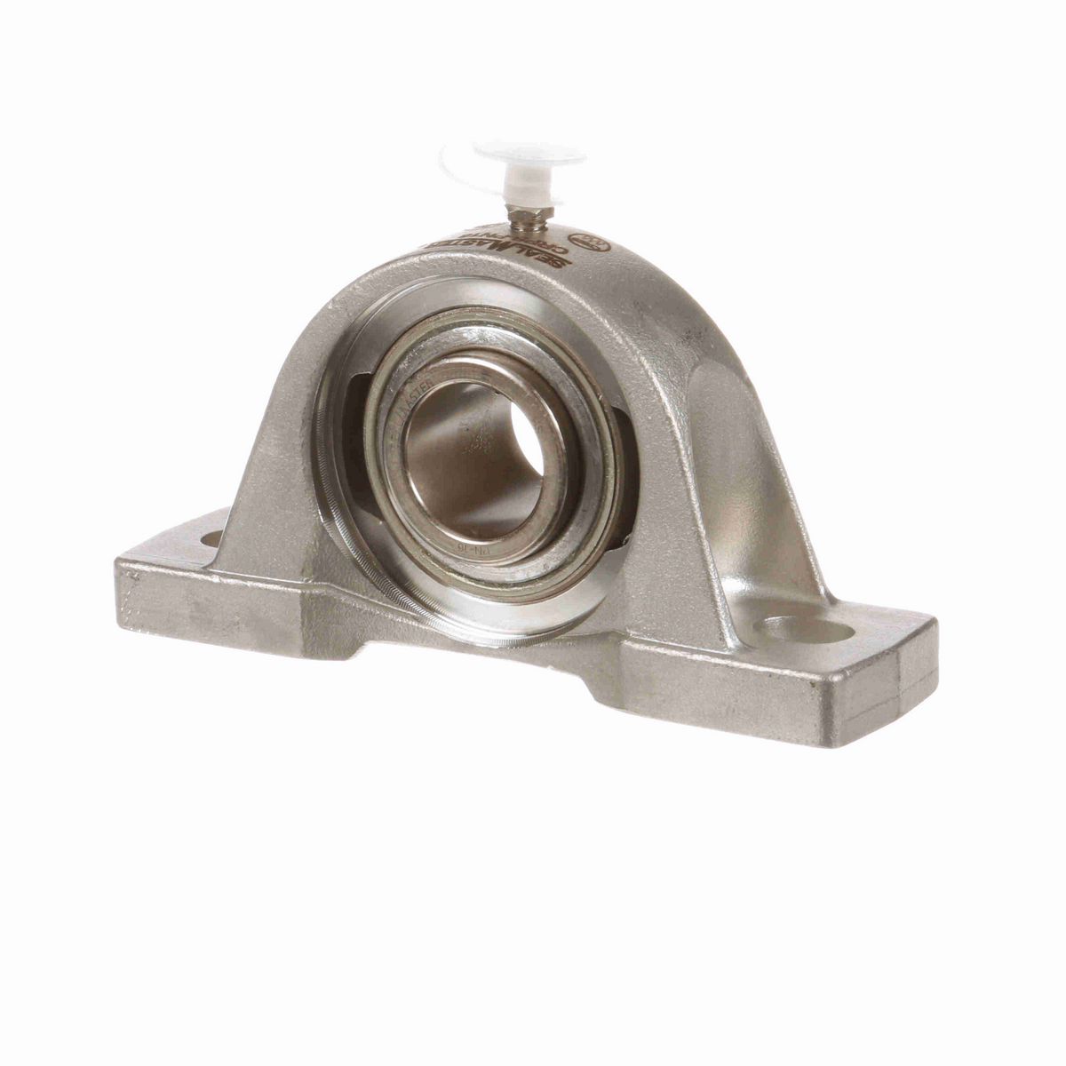 Sealmaster Mounted Stainless Steel Two Bolt Pillow Block Ball Bearing - 52100 Bearing Steel, Phosphorus Nickel Coated - Concentric Lock - Corrosion Resistant - CRPS-PN16T