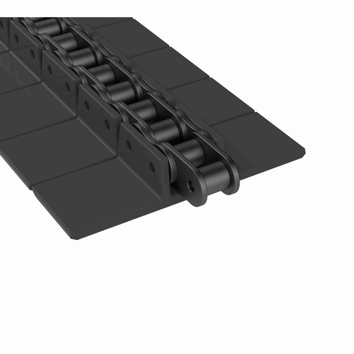 Rexnord 963 Straight Running Solid Top, Material: Black Wear Resistant, Width: 4.5in, Pitch: 1.5in - 81412482