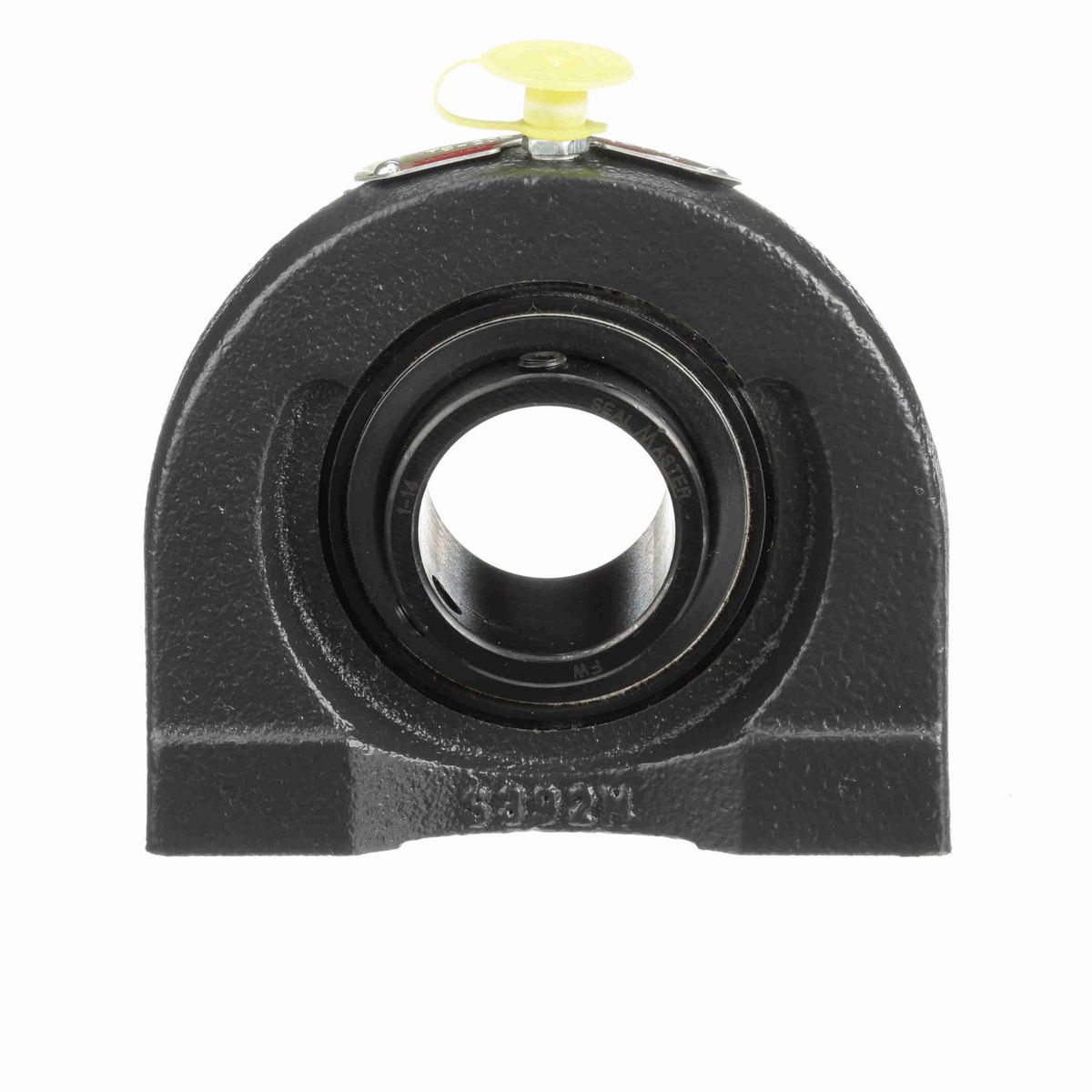 Sealmaster Mounted Cast Iron Tapped Base Pillow Block Ball Bearing - 52100 Bearing Steel, Black Oxided - Setscrew Lock - TB-20R