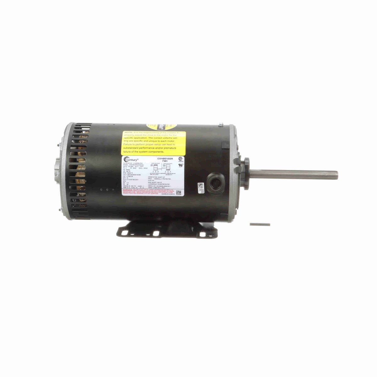 Century JuggerNaut® Pro Condenser Fan Motor, 1&0.75 HP, 3 Ph, 60/50 Hz, 230/460&190/380 V, 56HZ Frame, OPAO - H1053RB-PRO