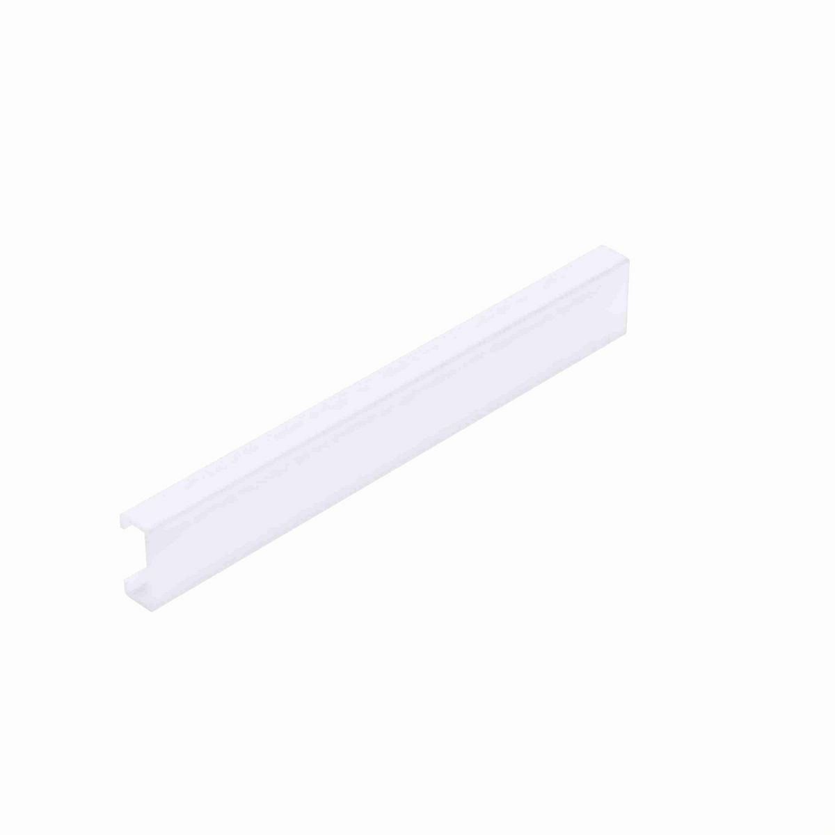 System Plast Bar Cover: 1.74"W X 0.75"H X 240"L White UHMW-PE - VG-P5015BC-20