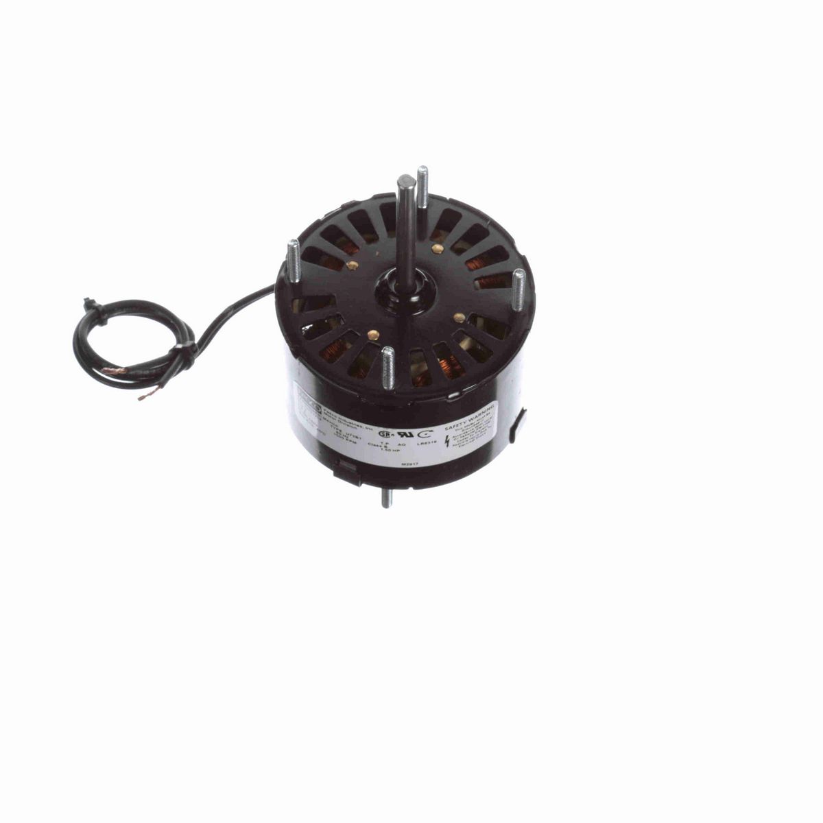 FASCO Fan and Blower Motor, 1/50 HP, 1 Ph, 60 Hz, 115 V, 1500 RPM, 1 Speed, 3.3" Diameter, OAO - D603