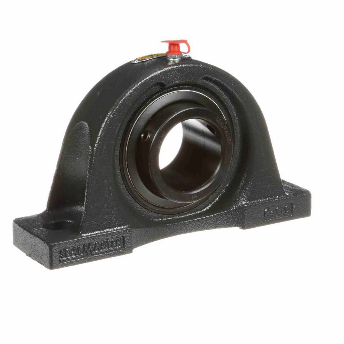 Sealmaster Mounted Cast Iron Two Bolt Pillow Block Ball Bearing - 52100 Bearing Steel, Black Oxided - Setscrew Lock - High Temperature - NP-32 HT