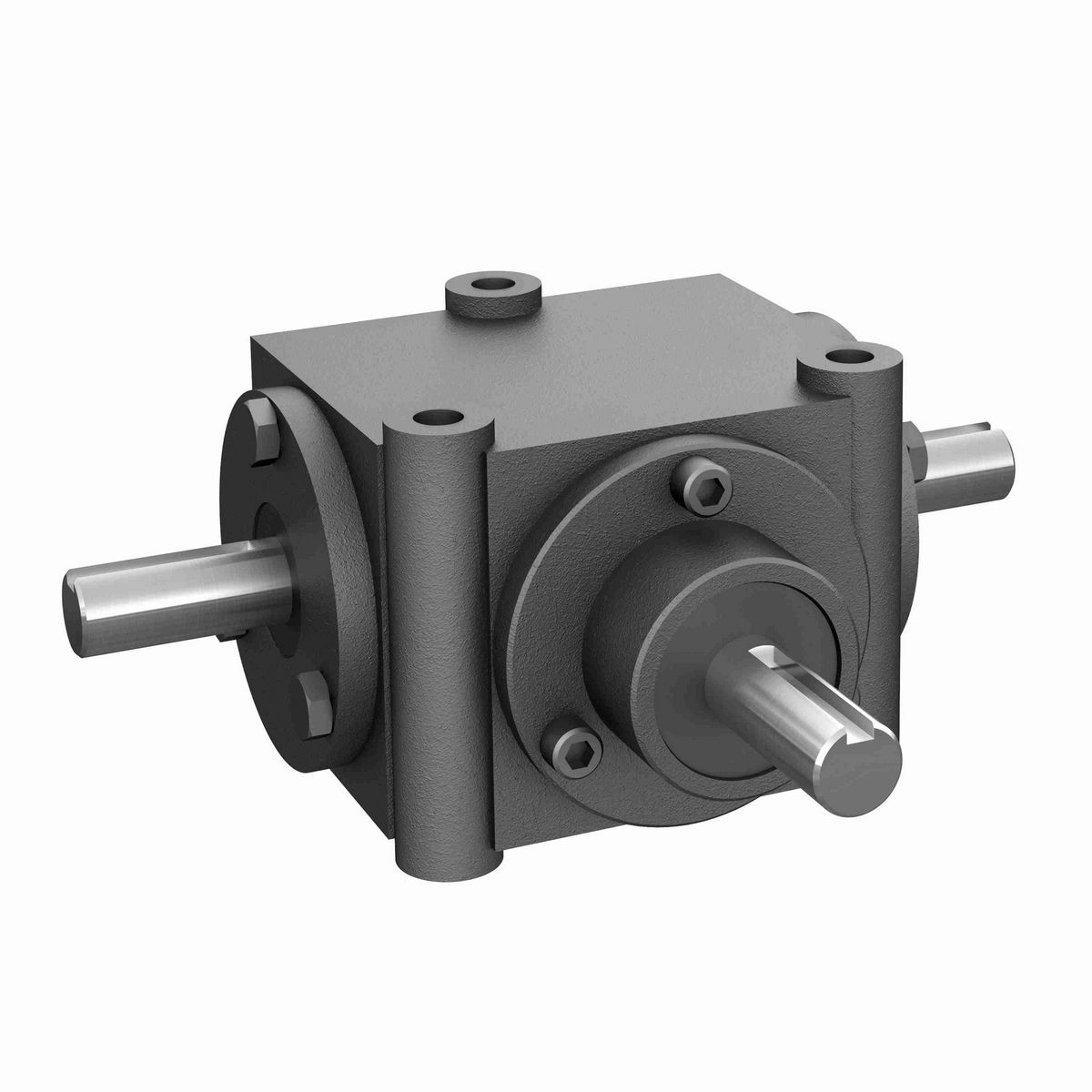 Hub City Bevel Gear Drives Cast Iron Bevel Reducer - M2 1.5/1 A,B ST