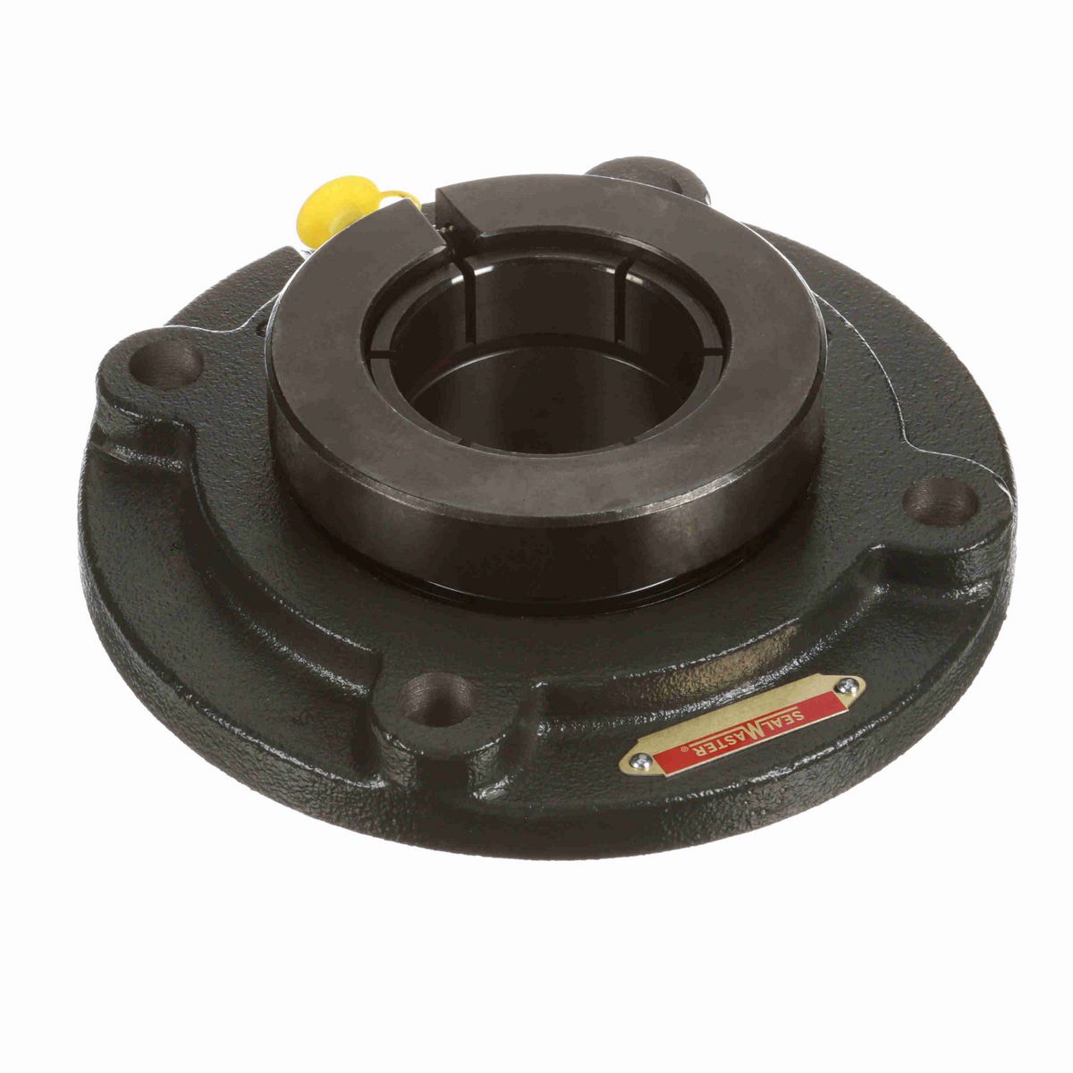 Sealmaster Mounted Cast Iron Flange Cartridge Ball Bearing - 52100 Bearing Steel, Black Oxided - Concentric Lock - MFC-310TMC